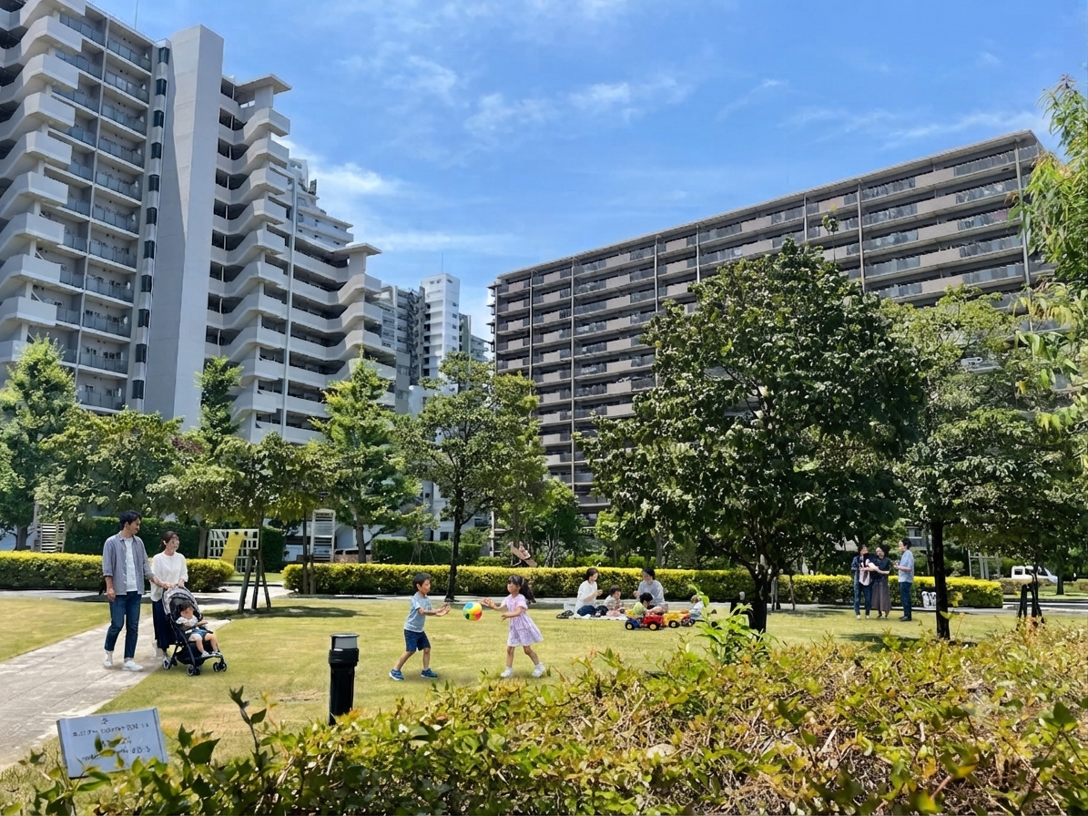 下丸子の巨大マンション群