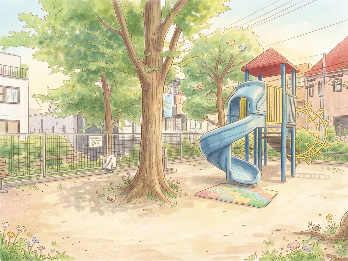 旗の台南公園 二の広場