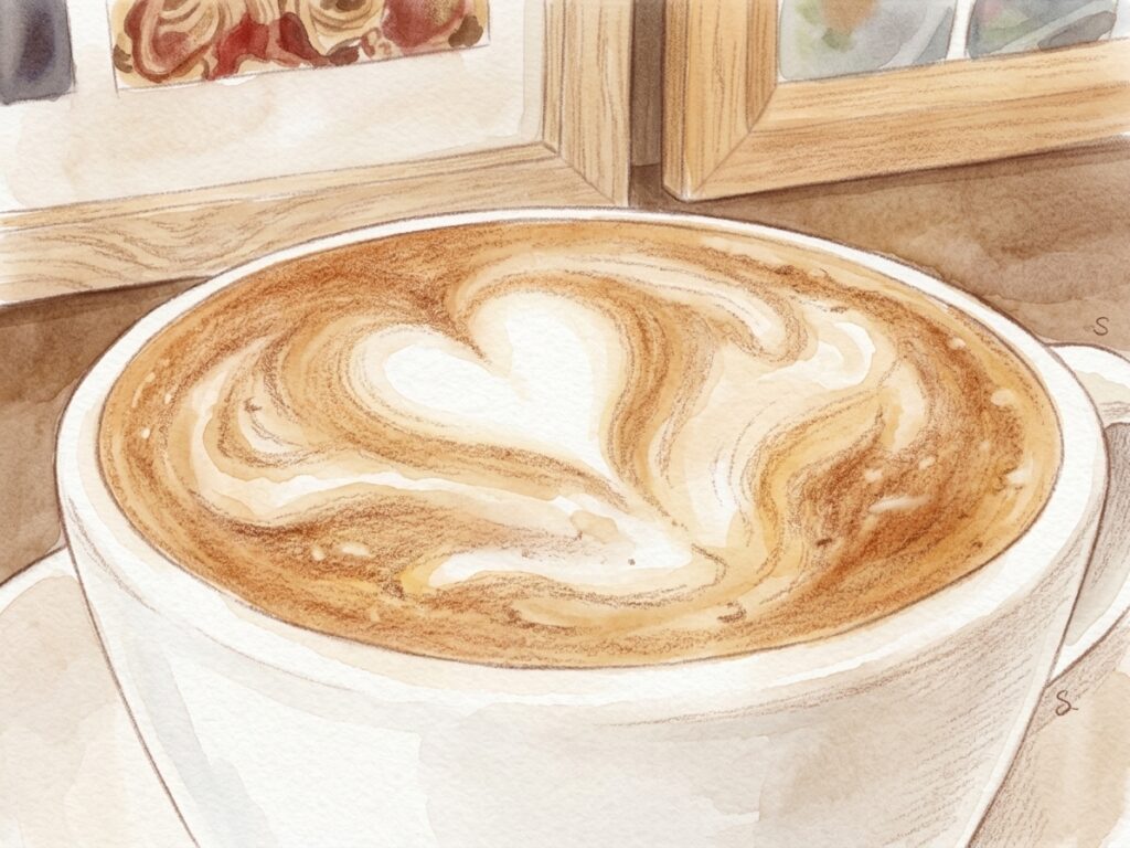 オステリアRana　カフェラテ