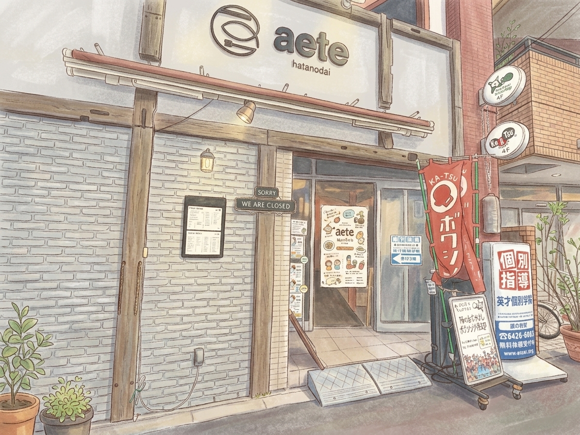 旗の台6丁目・中原街道沿いのダイニング aete（アエテ）